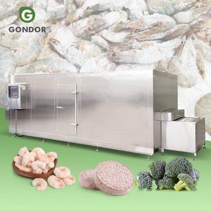 Machine de congélation rapide à l'azote liquide pour crevettes, viande, crème glacée, pommes de terre et poisson, capacité 2000 kg/heure - Product Image 1