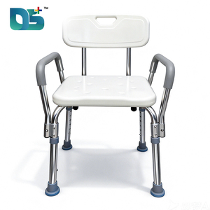 Sgabello da Doccia Personalizzabile con Altezza Regolabile, Antiscivolo, in Lega di Alluminio, Sedia da Bagno <span class=keywords><strong>per</strong></span> Anziani e <span class=keywords><strong>Disabili</strong></span> - Product Image 1