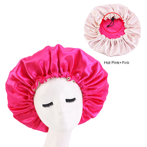 Women's hair beauty extra large <strong>satin</strong> silk <strong>bonnet</strong> 2019 custom private label JS-HOWHI - Product Image 2
