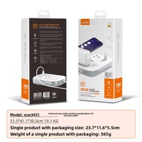 Prise intelligente WiFi LDNIO en cuivre, charge rapide 30W, multiprise universelle Type-C, panneau multi-prises, maison intelligente
