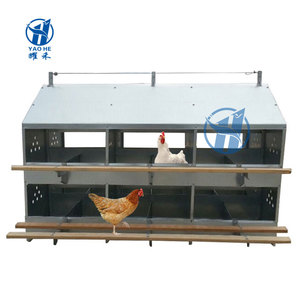 Nouvelles poules pondeuses YAOHE YH-N1, 24 nids, élevage <span class=keywords><strong>de</strong></span> poulets, 12 boîtes à nids, tôle galvanisée 0,4/0,5 mm d'épaisseur, collecte manuelle des œufs - Product Image 1
