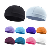 Gorro de Ciclismo Deportivo de Secado Rápido, Transpirable, con Protección Solar, Ajustable, de Poliéster Suave para Bicicleta/Motocicleta