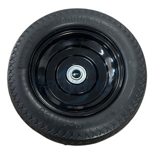 Neumático Antipinchazos 4.10/3.50-4 con Orificio para Eje de 5/8'', Neumático Sólido Antipinchazos de 10'' para Carretillas de Mano, Carros de Jardín, Hoteles - Product Image 2