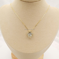 Collier en or 18K en forme de trèfle à 4 feuilles, collier en diamant de danse naturel, vente en gros, bijoux pour femmes