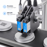 Imprimante jet d'encre TIJ V600 600 DPI 1-25,4 mm pour l'impression de codes QR et dates d'expiration, codeur thermique industriel en ligne pour carton et plastique