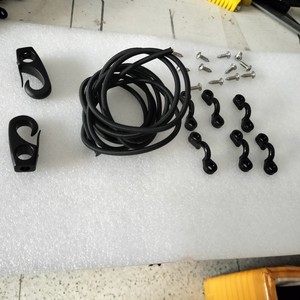<b>Guy</b> <b>Ropes</b> 3.8cm 12m Plastic C Hook Elastic <b>Rope</b> Set Universal Outdoor Use - Product Image 1