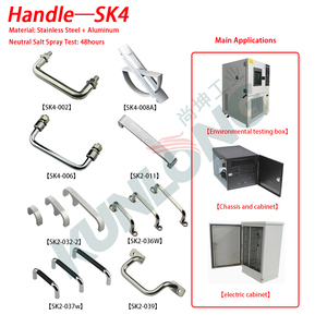 Stainlesssteel zincalloy nhôm khóa an ninh cửa xử lý chống thấm chống ăn mòn dễ dàng cài đặt cho tủ điện - Product Image 3