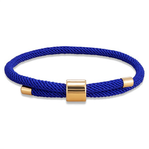 Unisex Gold Stainless Steel <b>Bracelet</b> Adjustable Milanese <b>Rope</b> Cord Trendy Friendship Lucky Bangles for Anniversary Songfu - Product Image 2