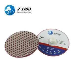 Đĩa mài kim cương Z-LION Diamond Roll Lock 2 inch, mạ điện, thay nhanh, dùng cho đá, gốm, kính, mài nhanh, chỉ có đĩa - Product Image 2