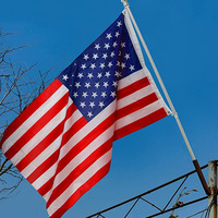 Drapeau National Offre Spéciale USA Promotion en gros Taille Jumbo 90x150cm 3x5 pieds Drapeaux très country Drapeau américain personnalisé en polyester USA