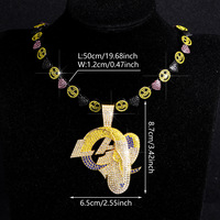 Custom Production OEM Production Hot Selling Alloy Rhinestone Rams Rugby Team Pendant Fashion Hip Hop Trendy for Face Streetwear