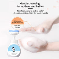 Savon liquide pour les mains des bébés, de haute qualité, écologique, aux fleurs, moussant, hydratant naturel, anti-germes, nettoyant