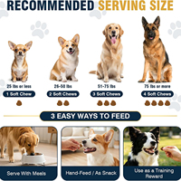 Complément alimentaire pour chiens OEM contre les puces et les tiques, soutien immunitaire, santé des articulations, soin de la peau et du pelage, comprimés à mâcher à base de levure de bière