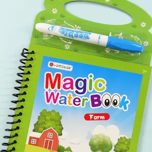 Water Colour Book Factory Cheap Funny Children Doodle Coloring Books Eco Educational Drawing Kids Magic Water Colouring Book