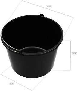 ถังน้ำพลาสติกใส่นมลูกวัวหรือป้อนน้ำทำความสะอาดง่าย8L จืด - Product Image 6