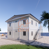 Fabricant vivant Conteneur portable personnalisé à plat Maison préfabriquée à l'épreuve des ouragans Logement préfabriqué pour travaux d'extension