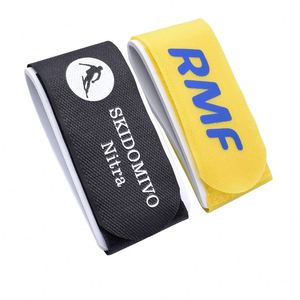 Sangle de ski alpine en EVA réglable avec logo imprimé, à fixation auto-agrippante, pour sports d'hiver sur neige, couleurs personnalisables - Product Image 1