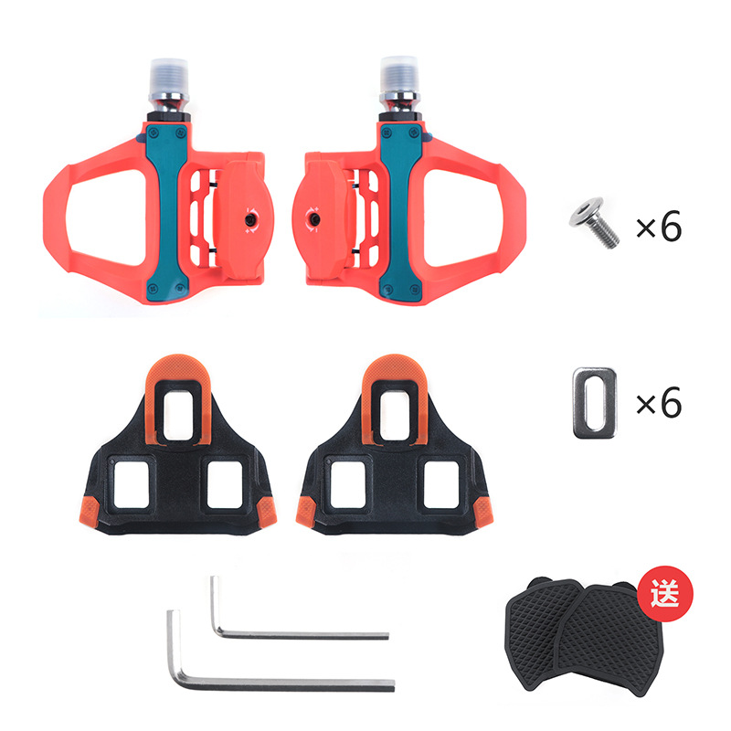 Orange nylon steel shaft highway spd pedal 1 pair