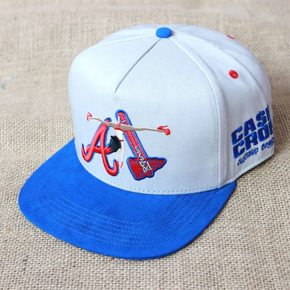 Nakış yama Logo Snapback kapaklar şapkalar ile özel pamuklu beyzbol şapkası