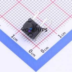 TC-00100FSA-065E Tactile Switch Through hole Component (THT) Switch Single Pole Single Throw Round Button 2.5N 6mm - Product Image 1