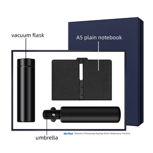 Custom Business Luxury <b>Gift</b> Set A5 Notebook & Umbrella Vacuum Flask Automatic Open Close Personalized Premium Promotional Set - Product Image 5