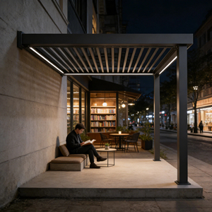 Pergola bioclimatique en aluminium réglable de luxe Tingmeihaoting 2024 pour <span class=keywords><strong>exposition</strong></span> en extérieur (vente en gros) - Product Image 2