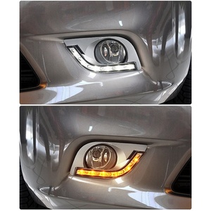 ไฟเดย์ไลท์ LED สำหรับรถยนต์นิสสัน ซันนี่ เวอร์ซา ลาติโอ อัลเมร่า ปี 2011 ถึง 2013 พร้อมไฟเลี้ยวสีขาว เหลือง น้ำเงิน และไฟตัดหมอก - Product Image 3