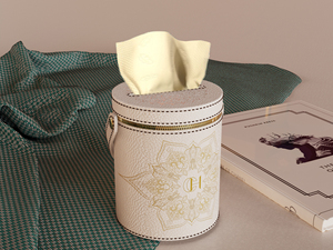 2023 New Design Customized PU Leather Contemporary Car Office <strong>Tissue</strong> <strong>Holder</strong> Creative Living Room Bedroom <strong>Tissue</strong> Boxes - Product Image 4