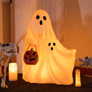 Fantôme d'Halloween Lumineux avec Lanterne Citrouille – Décoration Créative et Effrayante pour Table de Fête – Ornement Festif pour la Maison - Product Image 1