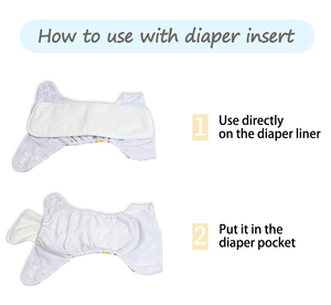 Inserto de pañal de tela suave sed, absorbente de microfibra, seco, 3 capas, almohadilla de inserción de pañal de Microterry Soaker - Product Image 5