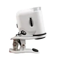 55X Mini lente d'ingrandimento con messa a fuoco regolabile portatile LED Loupe microscopio per Smartphone gemologico per dispositivi mobili