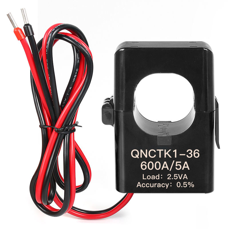 Split Core Current Transformer QNCTK1-24 100/5 200/5 250/5 300A 400A 500/5 600A 5A Open Type Current Sensor Clamp Ct Transducer