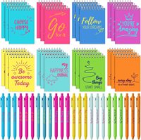 Lot de 48 carnets spirales personnalisés avec couverture en carton, design minimaliste pastel, versets bibliques, 5,5x4,7 pouces, pour adolescentes