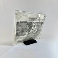 Vitrine en acrylique pour cartes TCG, lot de 3, protection transparente anti-UV, présentoir de comptoir pour modèles réduits de trains