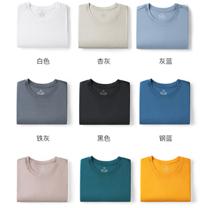 T-Shirt con colletto serigrafato 2025 pesante e 100% in bianco in cotone con vestibilità squadrata da uomo - Product Image 6