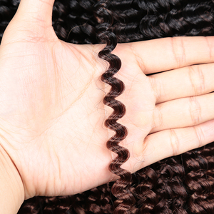 Nước Sóng 24Inch Crochet Tóc Pre-Looped Tổng Hợp Bện Phần Mở Rộng Tóc Fluffy Ombre Niềm Đam Mê Xoắn Bím Tóc - Product Image 6