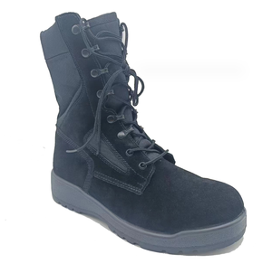 Bottes tactiques de combat en daim TSB21-4, promotion stock, cuir de vachette véritable, daim DMS, noir, bleu marine - Product Image 3