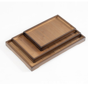 Rectangular Wooden <b>Serving</b> <b>Tray</b> For Hotel Tea House Home Breakfast Coffee Tea Cake Bread Durable Solid Color - Product Image 5