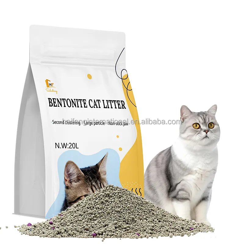 Hete Verkopende Bal Vorm Premium Kattenbakvulling Oem Verkoop Zand Bentoniet Kattenzand Voor Katten Fabriek Verkopen