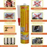 Colle adhésive sans clou SBS pour usage domestique, forte adhérence pour le métal dans la décoration de la cuisine et de la salle de bain