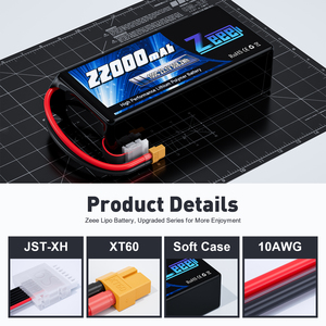 Zeee 고용량 FPV 드론 배터리 6S/7S/8S 23.1V 22000mAh 100C HV FPV 드론용 고전압 경량화 6S <span class=keywords><strong>Lipo</strong></span> 배터리 - Product Image 3