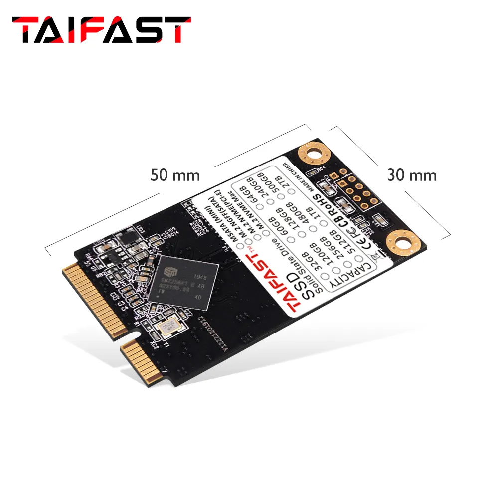 Taifast mSATA SSD disco de estado sólido SATA III gb 64gb 120gb 128gb 240gb 256gb 500gb 512gb 1tb ssd disco duro portátil netbook