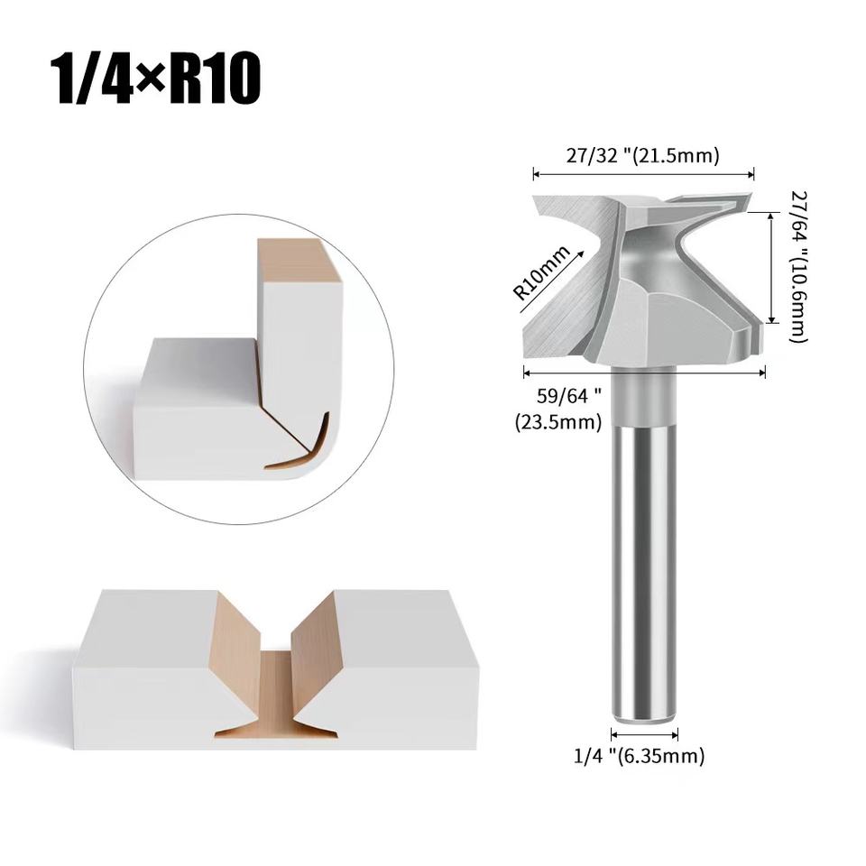Wood R30 Arc R Bit - Precision Woodworking Tools for Cabinet Making