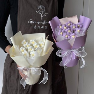 Envío Directo YHY - Ramo de Pastelitos Choux Tejidos con Agujas de Tejer, Regalo para el Día de San Valentín y el Día de la Madre - Product Image 2