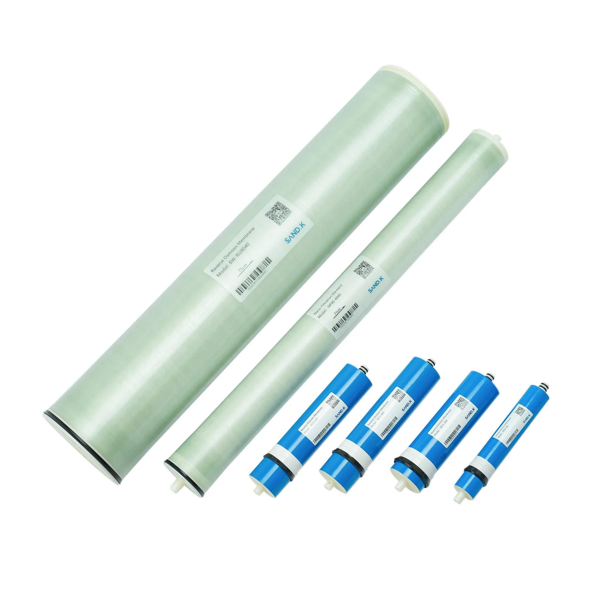 Filtre purificateur d'eau industriel membrane RO 4040 membrane d'osmose inverse pour système de traitement de l'eau