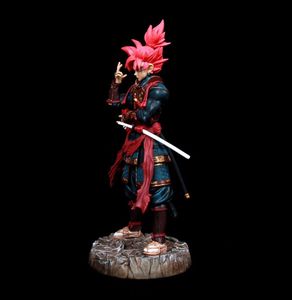 Figurines de dessin animé <span class=keywords><strong>Super</strong></span> <span class=keywords><strong>Saiyan</strong></span> Dragon, 30cm, 11 Styles, Samurai GK Goku végéta Broly Gohan, épée debout, main d'action, modèle jouet - Product Image 6