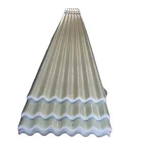 Großhandel klar flache dachbahnen-Frp Glasfaser verstärktes Polymer Kunststoff Wellpappe Dachfenster Tageslicht Blatt für PED Stahl konstruktion Dachziegel