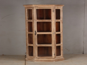 Vitrina Moderna Hecha a Mano, Ecológica, de Madera Sólida para Sala de Estar, Armario con Amplio Espacio de Almacenamiento y Exhibición Decorativa de Vidrio - Product Image 2