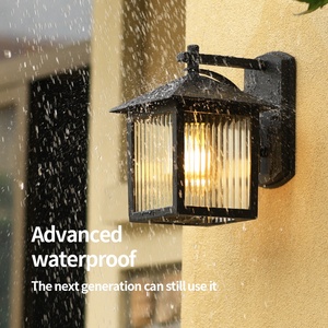 <span class=keywords><strong>2023</strong></span> vente chaude classique extérieur cour appliques murales étanche LED avec base en aluminium éclairage de jardin décoratif du nouvel an - Product Image 4