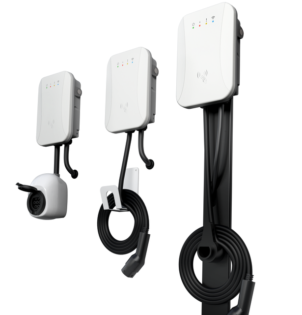 Wallbox Wireless EV Charger 22kW 11kW 7kW OCPP 1.6J/2.0.1 CE/FCC Certified Type 2 Type 1 Wall-mounted Charging Station 5M Cable